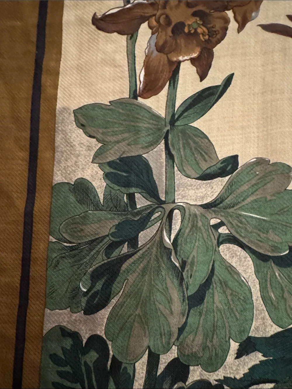 Perry Ellis Botanical Bird Scarf